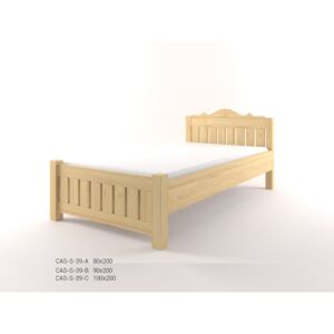 Stylová postel - jednolůžko CASTELLO S39 - Borovice