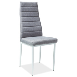 Židle HEAS H-266, 96x40x38, šedá/bílá