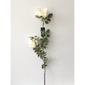 Umělá pnoucí mini růže bílá /J