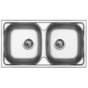 Sinks Sinks dřez RODI OKIO 780 DUO V 0,5mm matný, včetně 3 1/2" sifonu