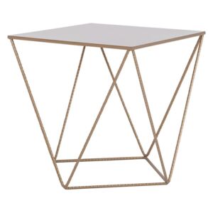 Odkládací stolek ve zlaté barvě Custom Form Daryl, 55 x 55 cm