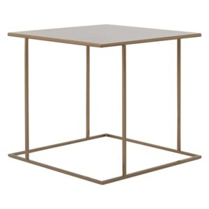 Odkládací stolek ve zlaté barvě Custom Form Walt, 50 x 50 cm
