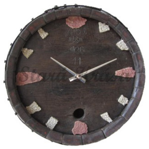 Extra masivní dřevěné hodiny ze starého dřeva