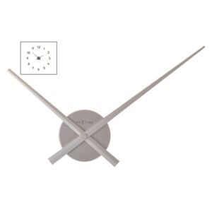 Nástěnné hodiny Small HANDS stříbrné 48 cm - NEXTIME