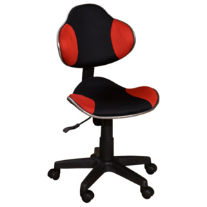 Židle černo-červená F177