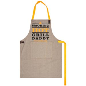 Kuchyňská zástěra Grill Daddy béžová, 60 x 84 cm