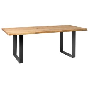 Nordic Dubový jídelní stůl Feel 90x180 cm s černou podnoží