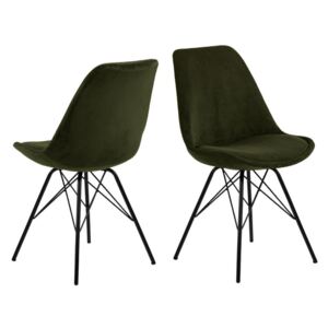 ACTONA Sada 2 ks − Jídelní židle Eris − zelená