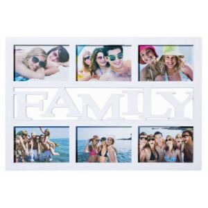 Obrazový rám Family na 6 fotek - bílý