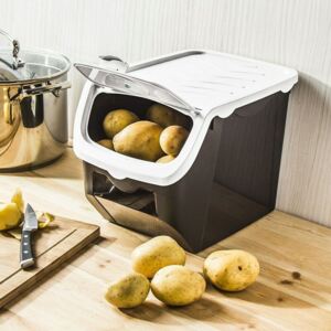 Orion Skladovací box na cibuli a brambory, 12L, 2barvy - šedá a růžová 730513