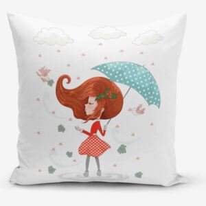 Povlak na polštář Minimalist Cushion Covers Girl With Umbrella, 45 x 45 cm