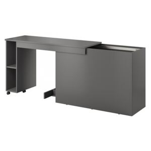 PC stolek Mono M 04, Barva: šedý mat + šedý mat + alu