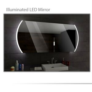 Koupelnové zrcadlo s LED podsvětlením 145x83 cm BALTIMORE