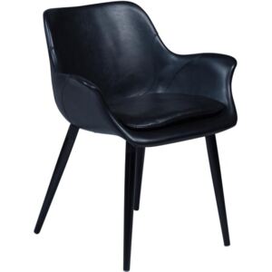 Židle DanForm Combino, vintage černá ekokůže
