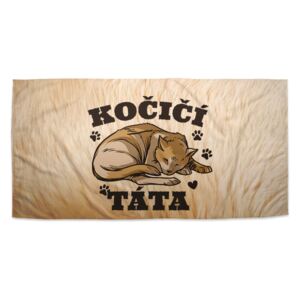Ručník SABLO - Kočičí táta 70x140 cm