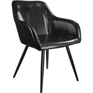 Tectake 403677 židle z umělé kůže marilyn - černá