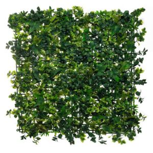 Umělá živá zelená stěna MIX BŘEČŤAN PREMIUM, 4ks 50x50cm, 1m2