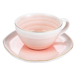TESCOMA šálek na čaj CHARMANT, s podšálkem, růžová