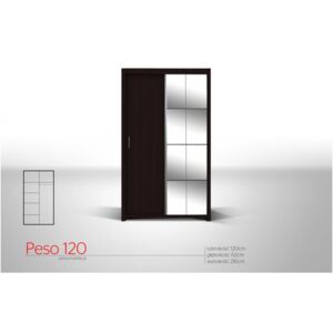 Šatní skříň 120 PESO Arkos 120/216/62 Barva: wenge