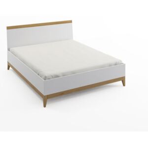 Dvoulůžková postel z masivního borovicového dřeva SKANDICA Livia High Bed, 140 x 200 cm