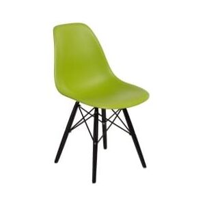 Židle DSW, světle zelená (Černá)