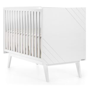 Dětská postýlka Trama NUOVA White 60 x 120 cm (s možností instalace k rodič. posteli)