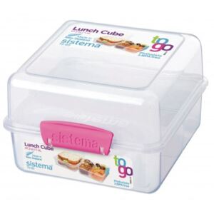 Obědový box Sistema Sistema Lunch Cube To Go 1,4L Barva: růžová
