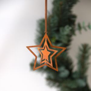 Závěsná dekorace Rust Star (kód VANOCE20 na -15 %)