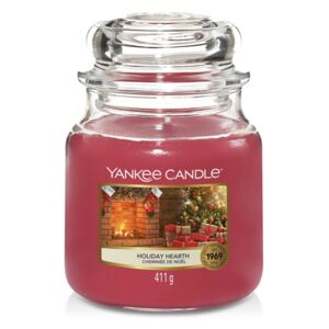 Yankee Candle vonná svíčka Holiday Hearth Classic střední