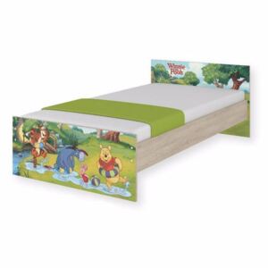 Disney Dětská postel Medvídek Pú Začarovaný les 180x90 cm - Bez zábran a bez šuplíku