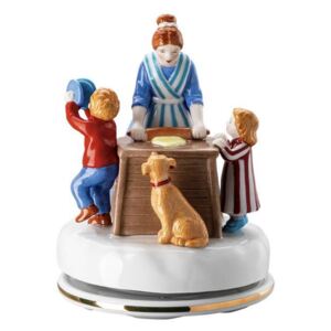 Rosenthal, vánoční hrací skříňka motiv Pečení cukroví Vánoční pečení12 cm