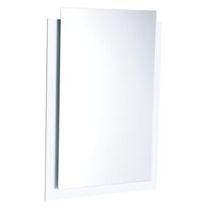 SAPHO EMA zrcadlo s přesahem s LED osvětlením 50x65cm, bílá ( 22456 )