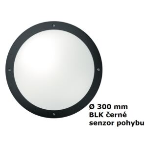 LED Nástěnné/ stropní svítidlo THORNeco TOM 300 1200 840 MWS BLK IP66 18W 4000K 96666083 černé s pohybovým čidlem