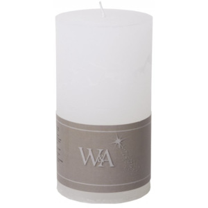 Wittkemper Living Rustikální svíčka válec bílá v. 13 cm