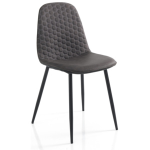 Tomasucci Židle GALE GREY 44x51x86cm, šedo-černá