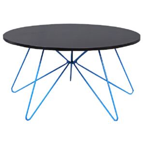 Konferenční stolek MIKKEL černý dub / modrá Tempo Kondela