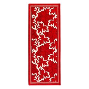 Červený běhoun Floorita Maple, 55 x 190 cm