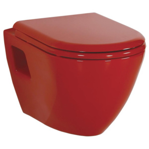 SAPHO PAULA WC závěsné 35,5x50cm, červená TP325.70100