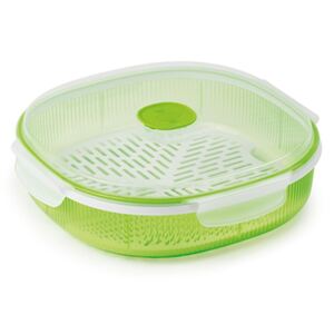 Zelená sada na napařování potravin v mikrovlnce Snips Dish Steamer, 2 l