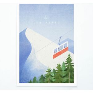 Plakát Travelposter Les Alpes, A2
