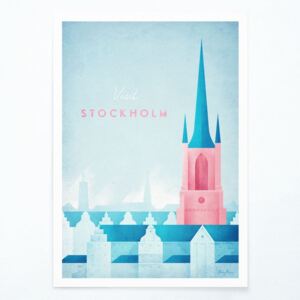 Plakát Travelposter Stockholm, A2