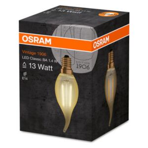 OSRAM LED Filament Vintage 1906 ClasBA 1.4W E14 / 120lm / 2500K / 15000h / noDIM / A++ / Sklo čiré GOLD (4058075119420) - Ledvance LED žárovka 4058075119420 230 V, E14, 1.40 W = 12 W, teplá bílá, A++ (A++ - E)