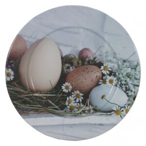 Talíř plechový dekorační Velikonoční vejce