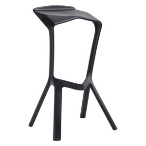 Barová židle MIURA černá polypropylen