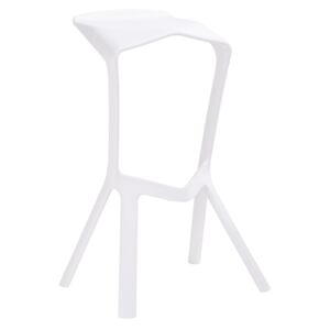 Barová židle MIURA bílá polypropylen