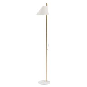 Louis Poulsen stojací lampa Yuh Brass, bílá