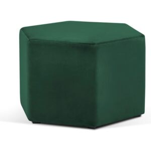 Lahvově zelený puf Milo Casa Marina, ⌀ 60 cm