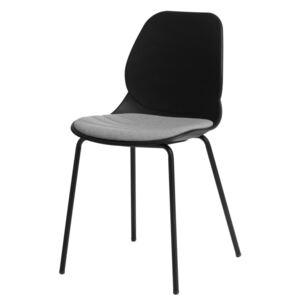 Židle LAYER polstrování č.4 černá, kov, barva: černá