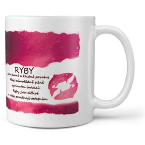 Hrnek Ryby (21.1. - 20.3.) - červený