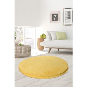 BonamiŽlutý koberec Milano, ⌀ 90 cm